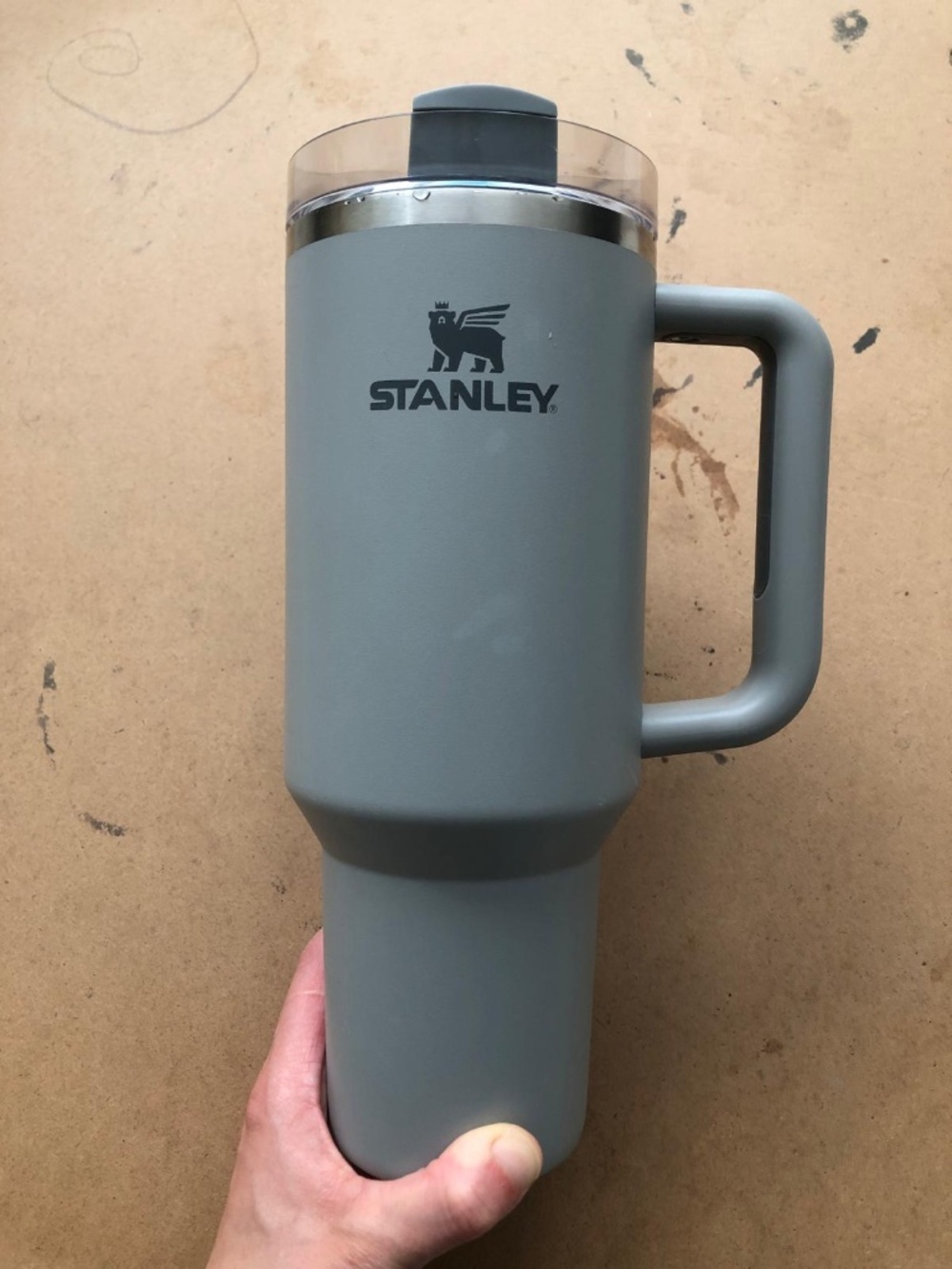 40 oz Grey Stanley Tumbler - No Straw